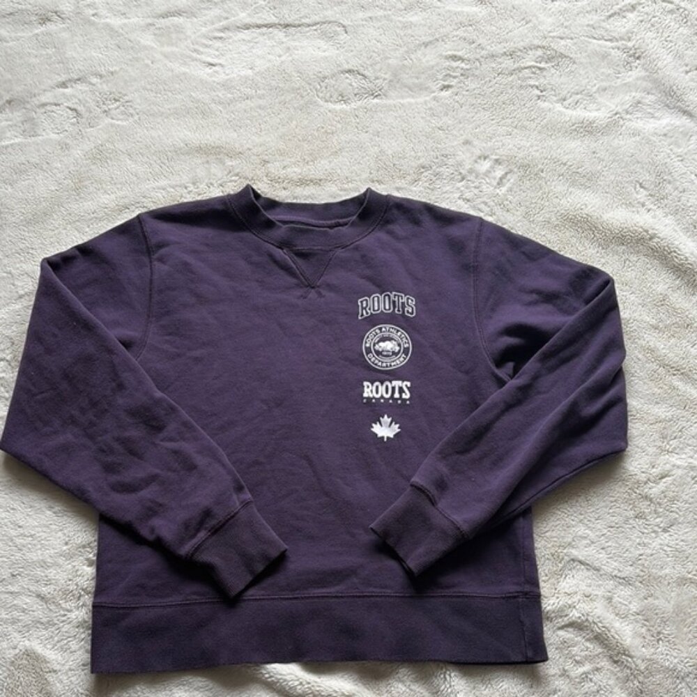 Purple Roots Pullover Sweater Size Small
